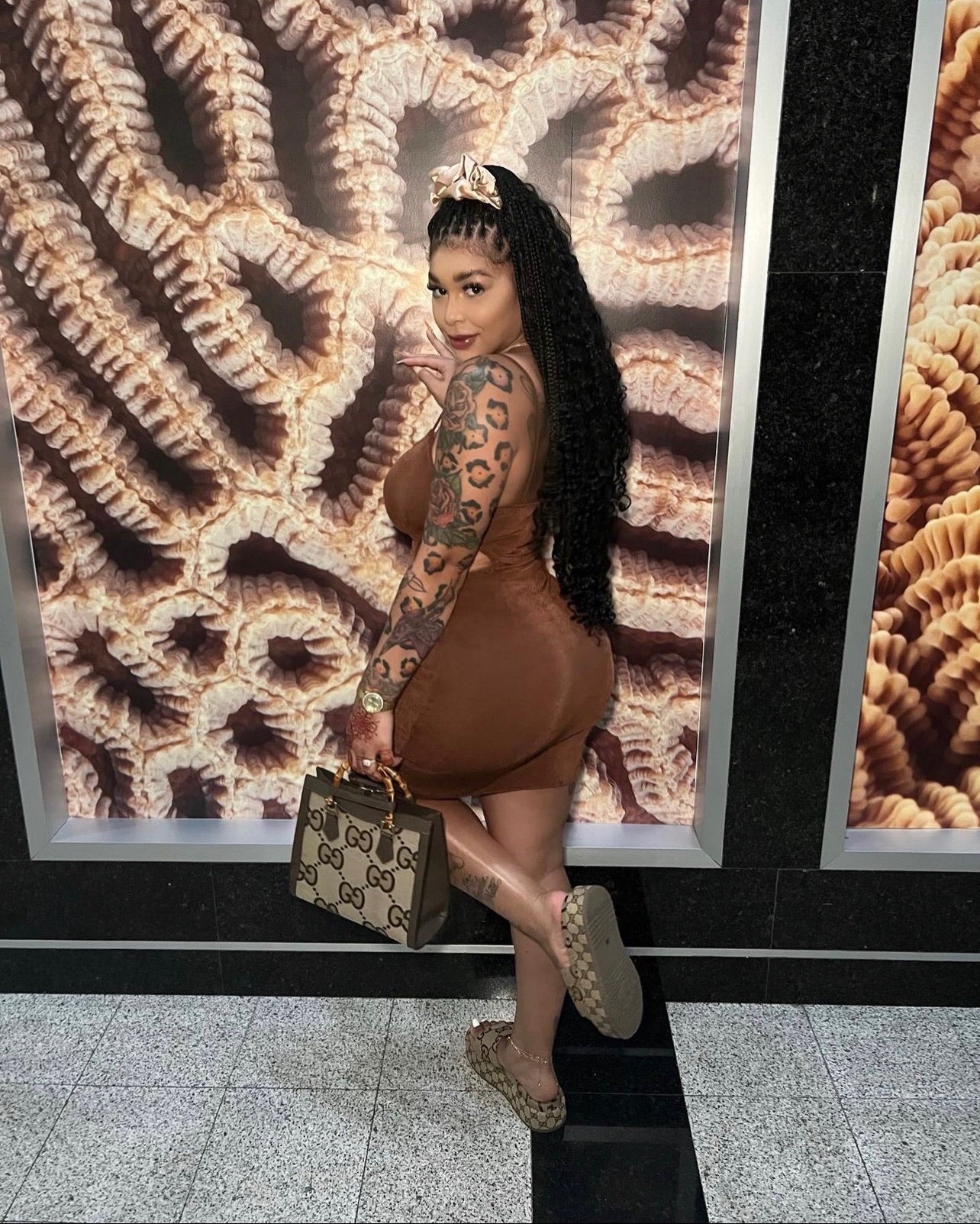 Godiva Goddess Cutout Mini Dress
