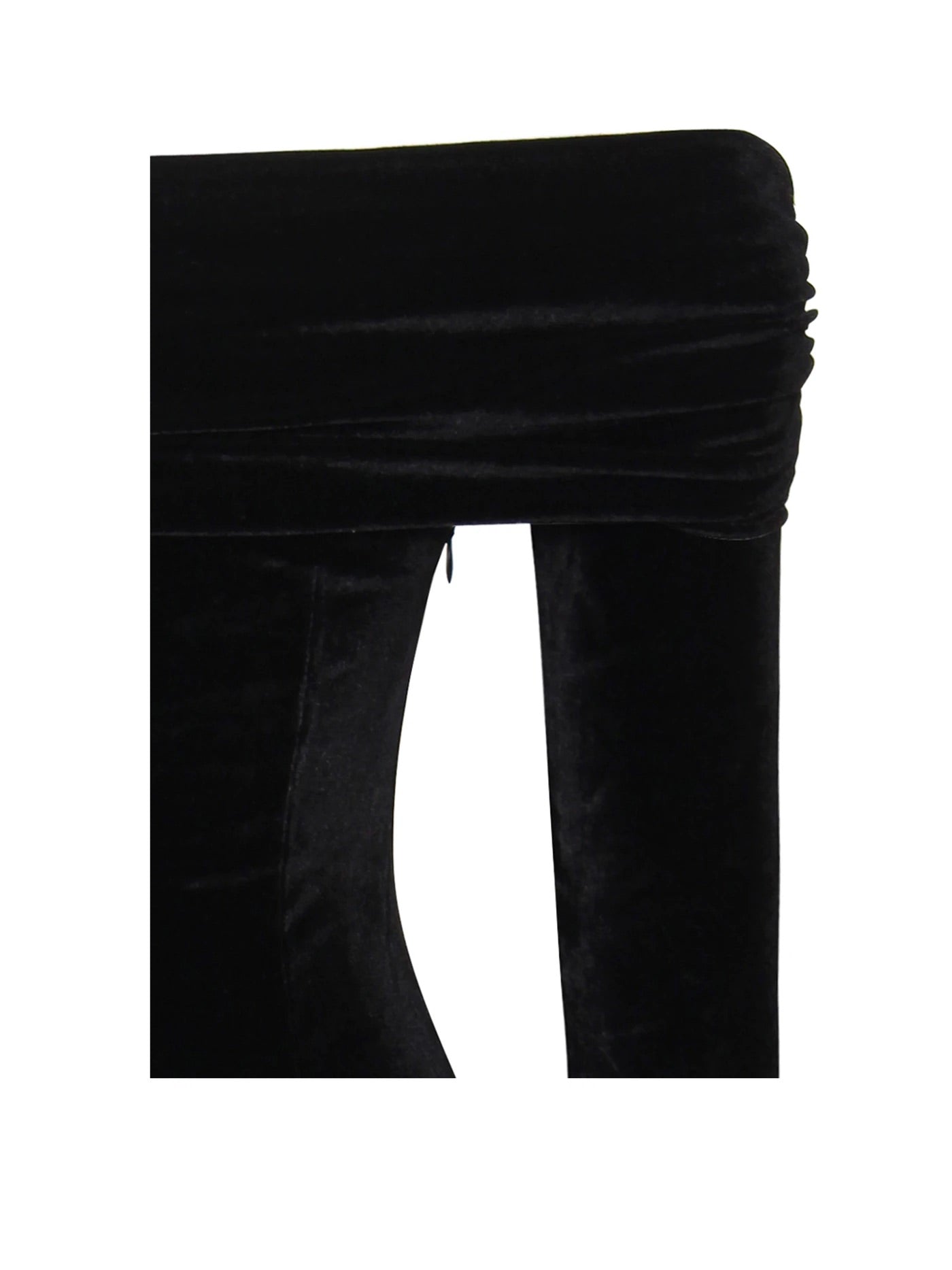 PRE-ORDER Gloria Off Shoulder Velvet Long Sleeve Bodycon Dress x Black