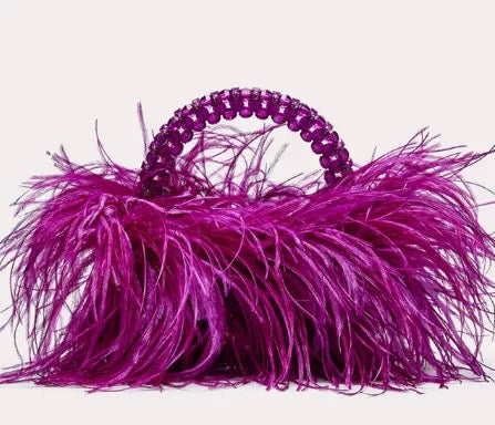 Madeline Feather Purse