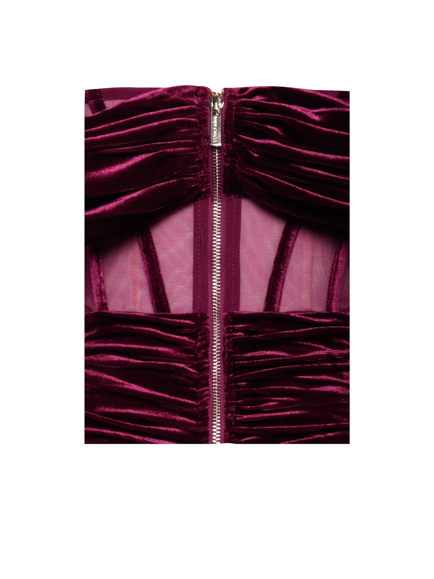 PRE-ORDER Valentina Velvet Corset Dress x Burgundy