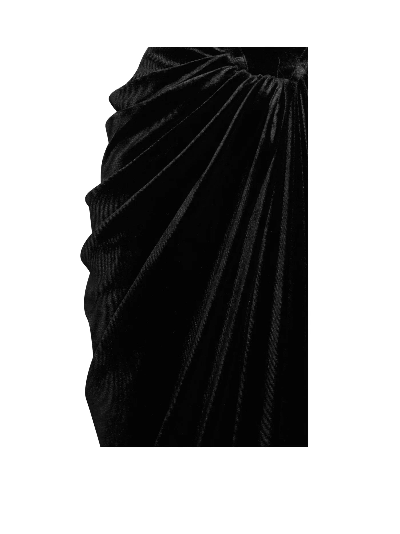 PRE-ORDER Donatella Lace Velvet Corset Off Shoulder Gown x Black