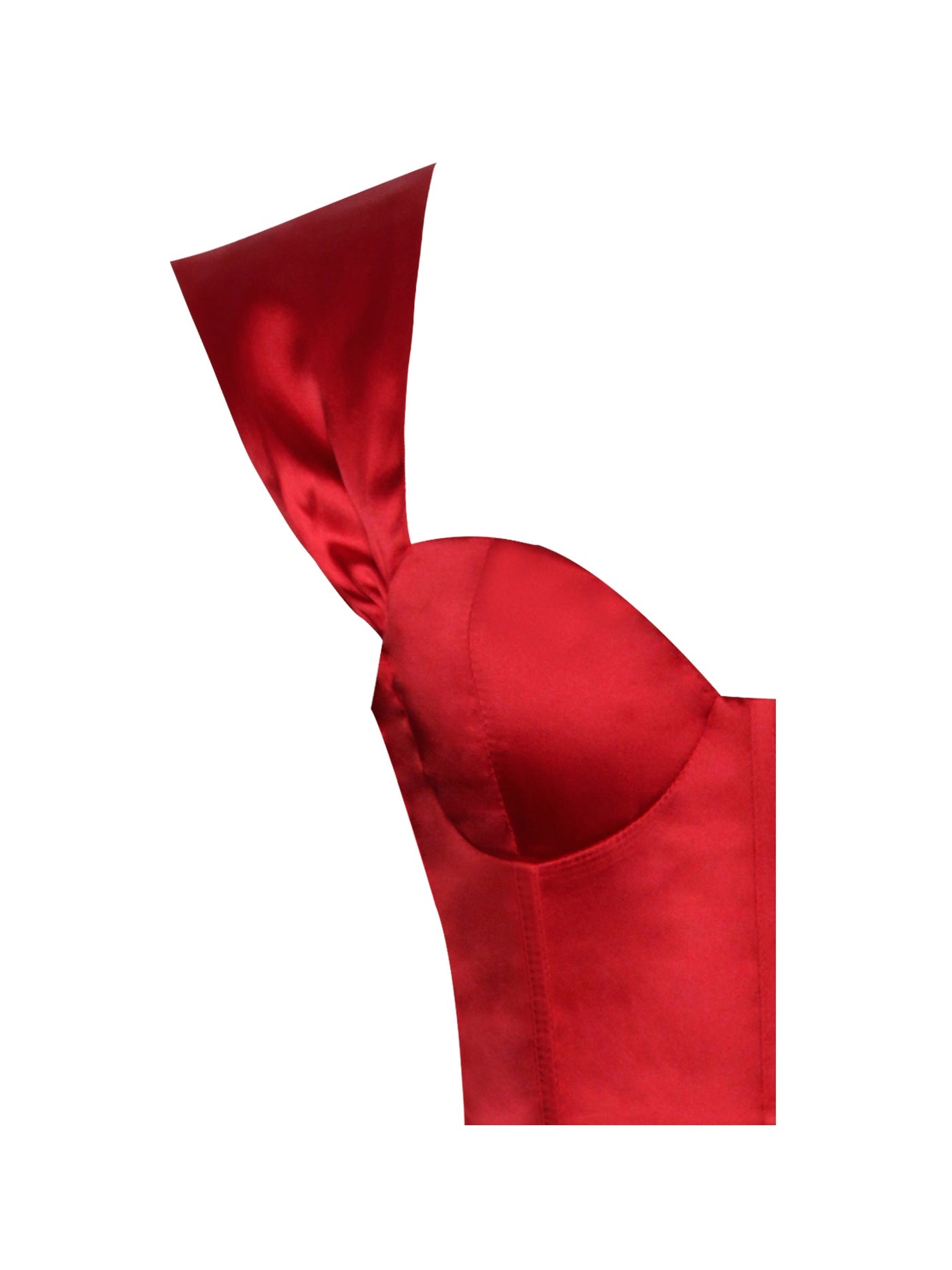 PRE-ORDER Lola Satin Corset Dress X Red
