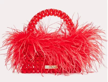 Madeline Feather Purse