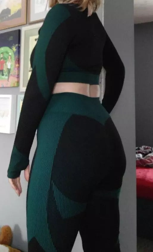 PRE-ORDER Trinity 3 Piece Seamless Fitness Set x Dark Green