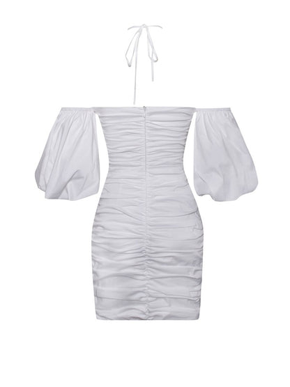 Valara Crossbody Dress x White