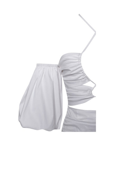 Valara Crossbody Dress x White