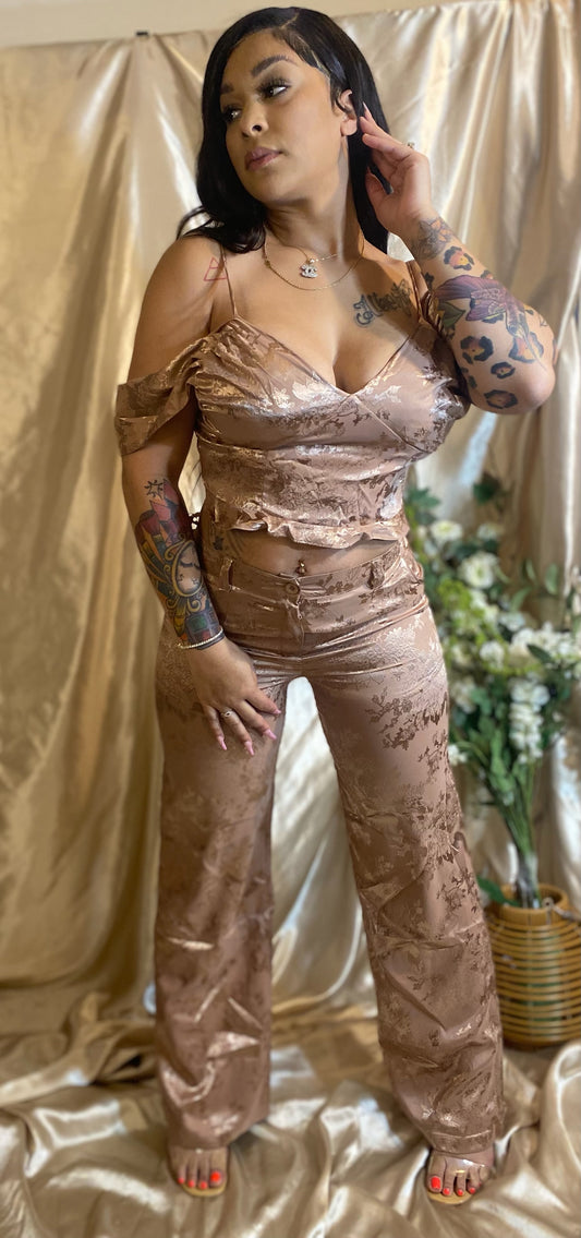 Imani pants Co ord  - Mocha