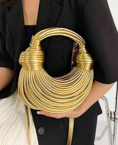 PRE-ORDER Morocco Luxury Handwoven Rope Knotted Evening Versatile Shoulder & Clutch Purse