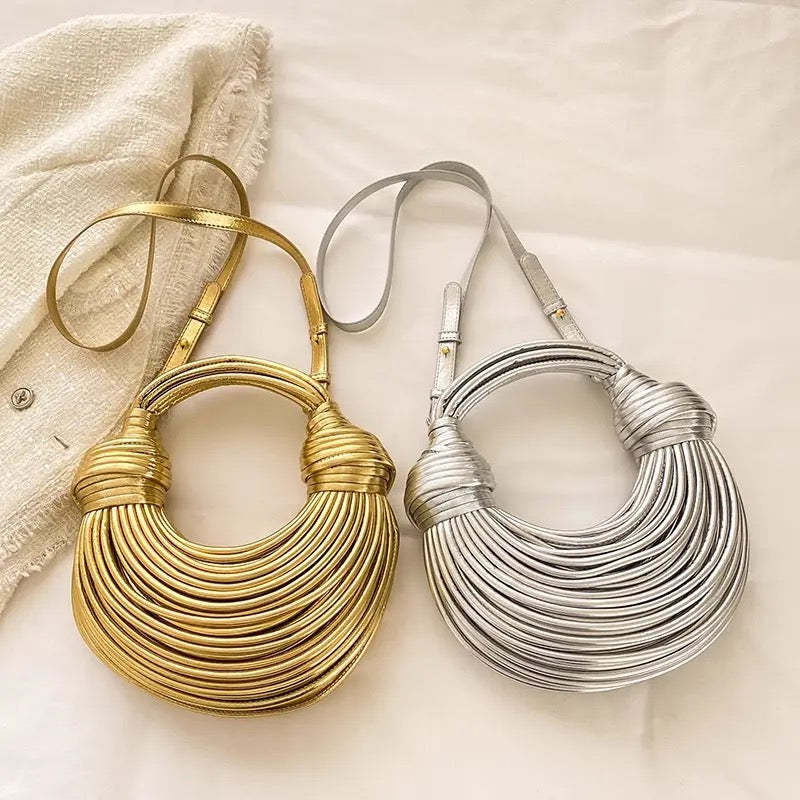 PRE-ORDER Morocco Luxury Handwoven Rope Knotted Evening Versatile Shoulder & Clutch Purse