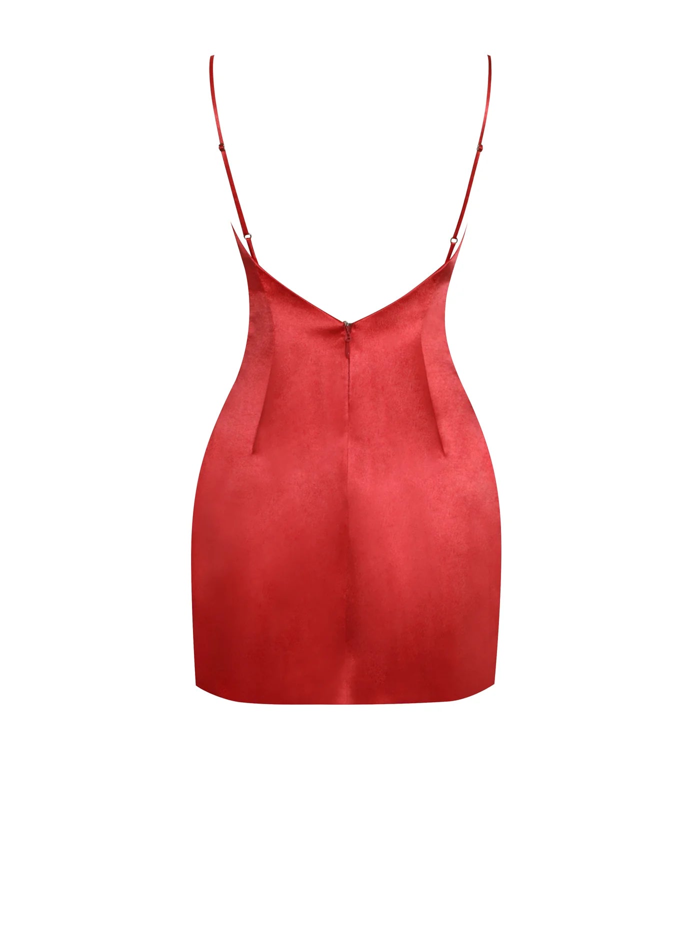 PRE-ORDER Christy Satin Bow Mini Dress x Red
