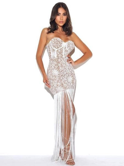 PRE-ORDER String Me Along Dress x White