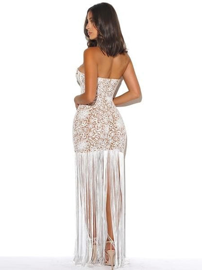 PRE-ORDER String Me Along Dress x White