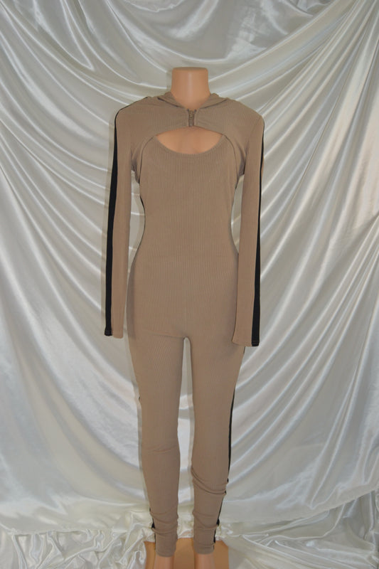 Silvia 2-Piece Jumpsuit - Tan