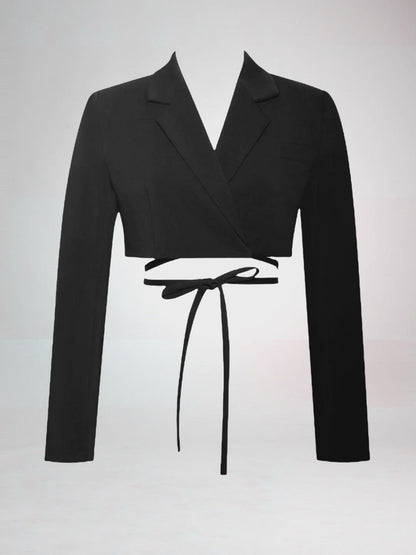 Camille Crossover Skirt  Co-ORD x Black