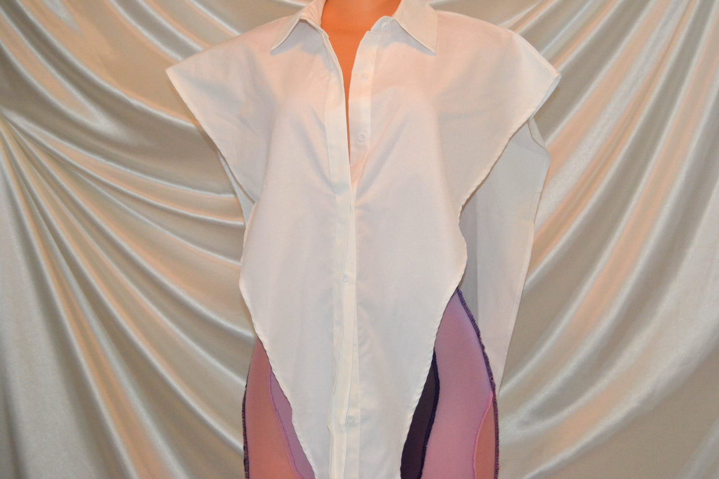 Amara Button Down Blouse x White