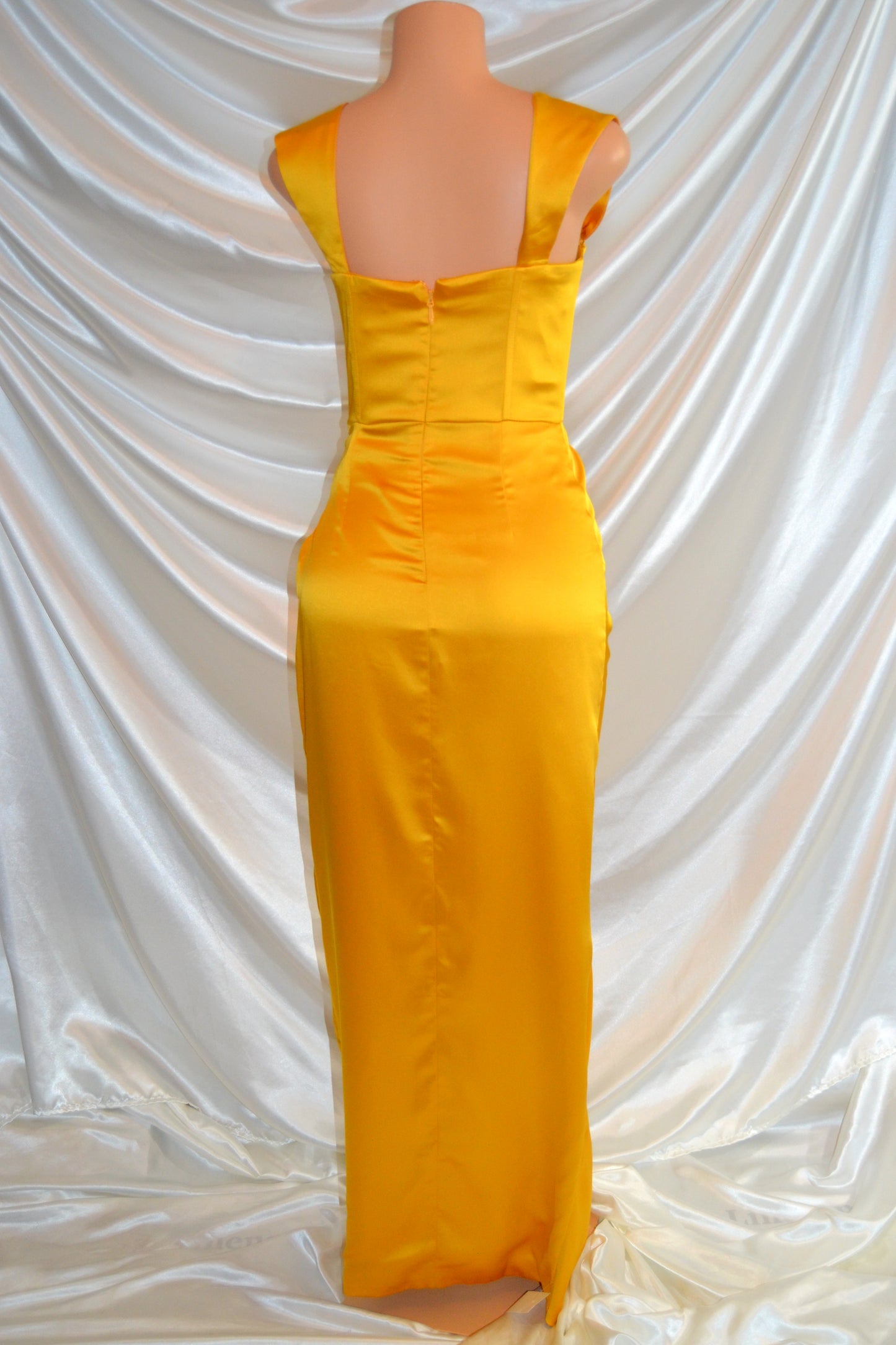 Belle Satin Corset Gown x Gold