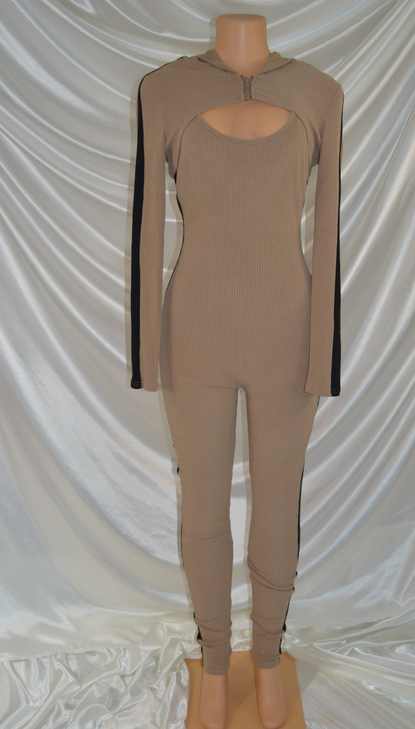 Silvia 2-Piece Jumpsuit - Tan