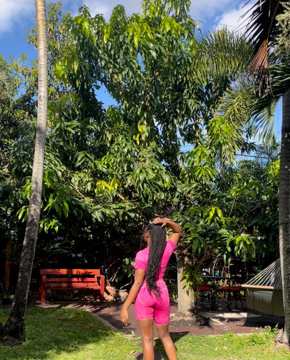 SYLEM Activewear Set x Hot Pink