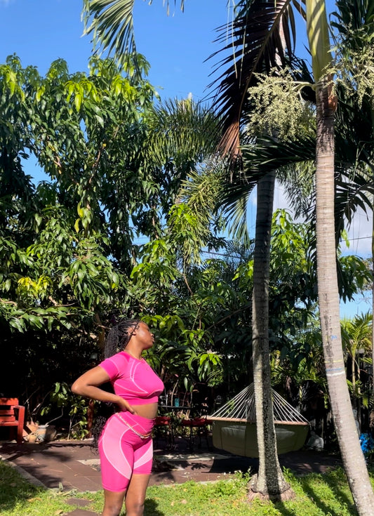 SYLEM Activewear Set x Hot Pink