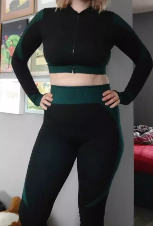 PRE-ORDER Trinity 3 Piece Seamless Fitness Set x Dark Green
