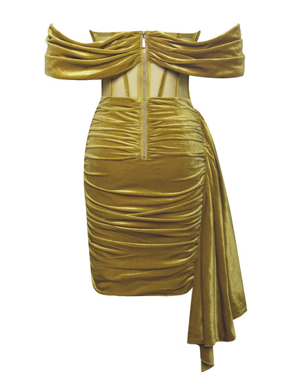 PRE-ORDER Valentina Corset Dress x Gold