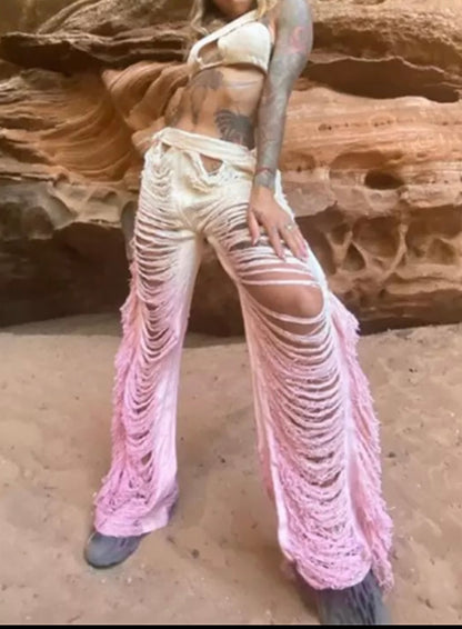 PRE-ORDER Cleo Distressed Pants