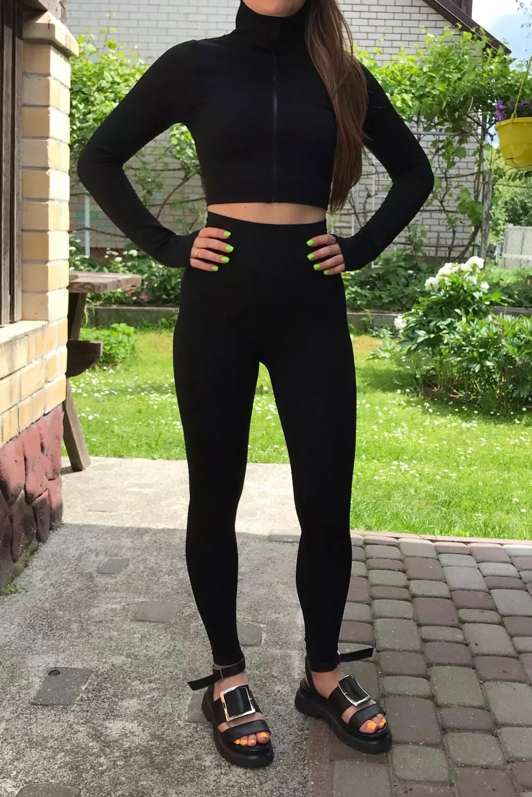 PRE-ORDER Trinity 3 Piece Seamless Fitness Set x Black