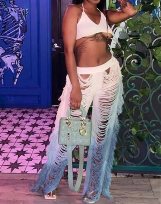 PRE-ORDER Cleo Distressed Pants