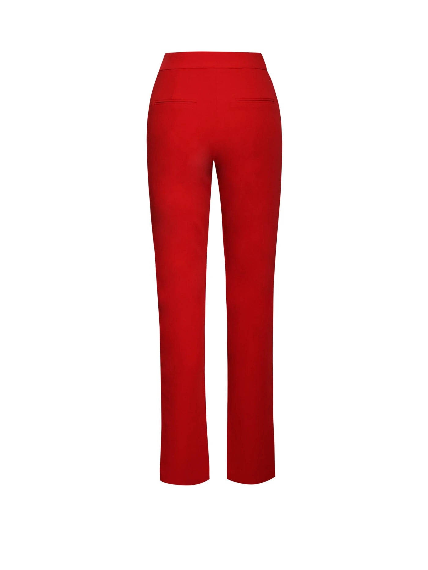 Giovanna Skinny Crepe Trousers x Red