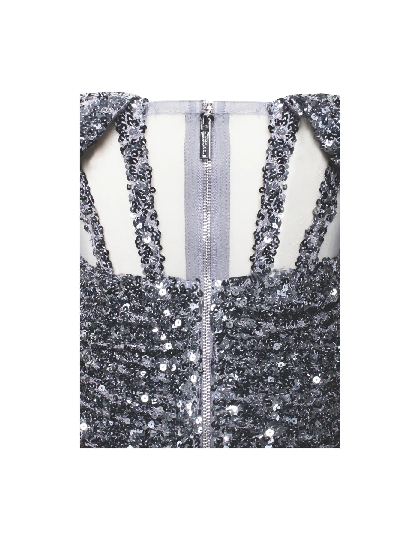PRE-ORDER Crystalise Sequin Off Shoulder Corset Dress