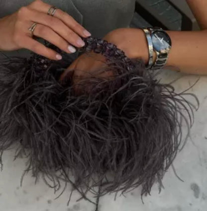 Madeline Feather Purse