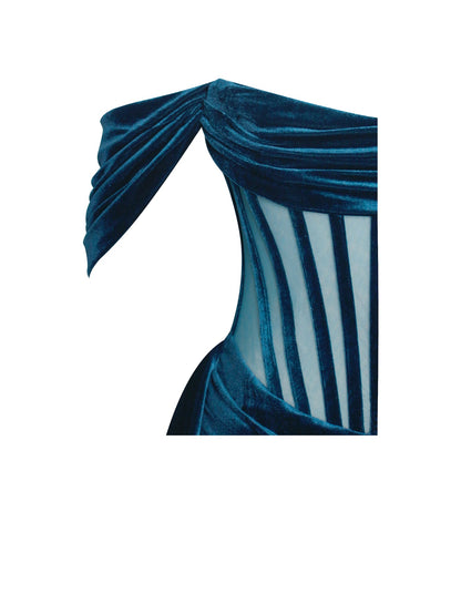 PRE-ORDER Valentina Corset Dress x Blue