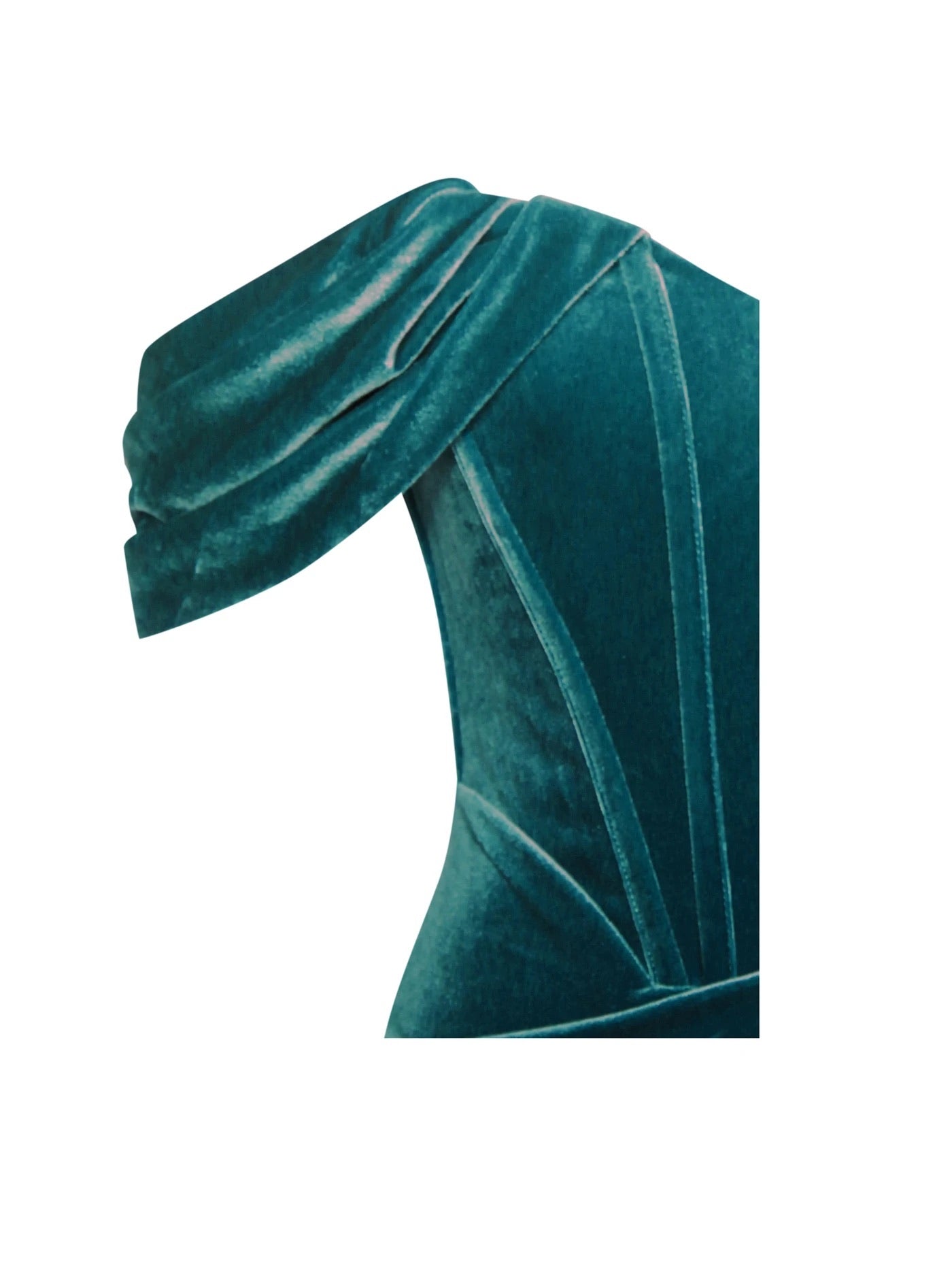 Pre-Order Gabriella Velvet Dress x  Teal