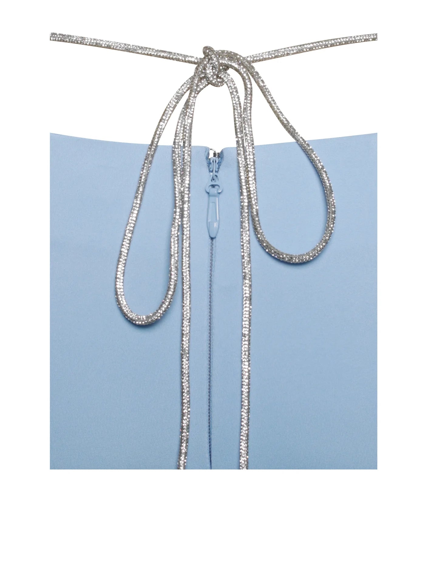 PRE-ORDERS Fulani Powder Blue Crystal Waist Strap Flare Pants