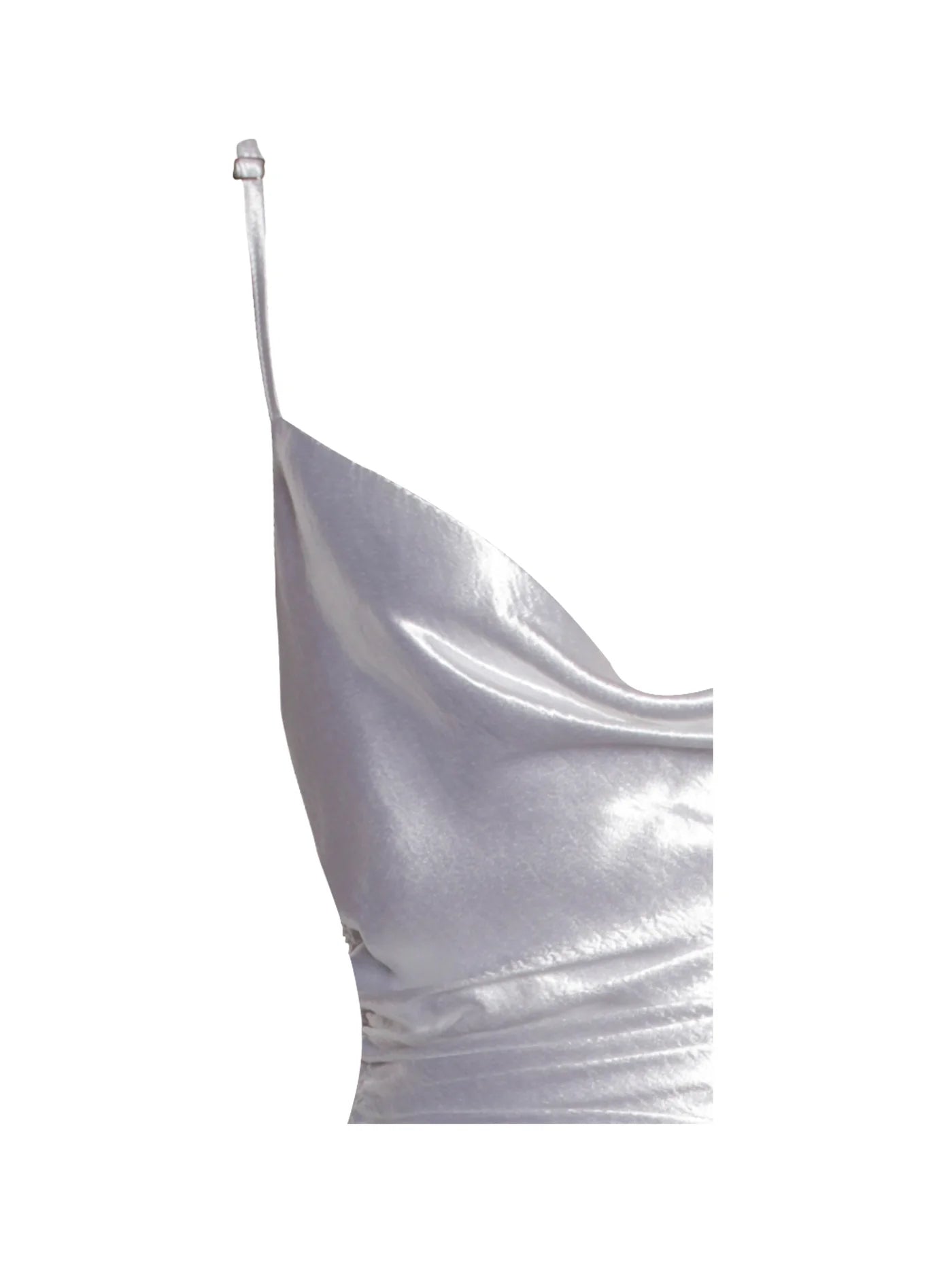 PRE-ORDER Celia Satin Side Slit Dress x Pearl