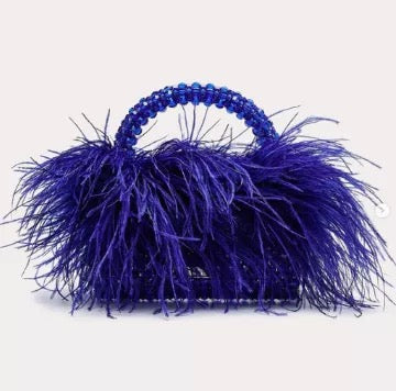 Madeline Feather Purse