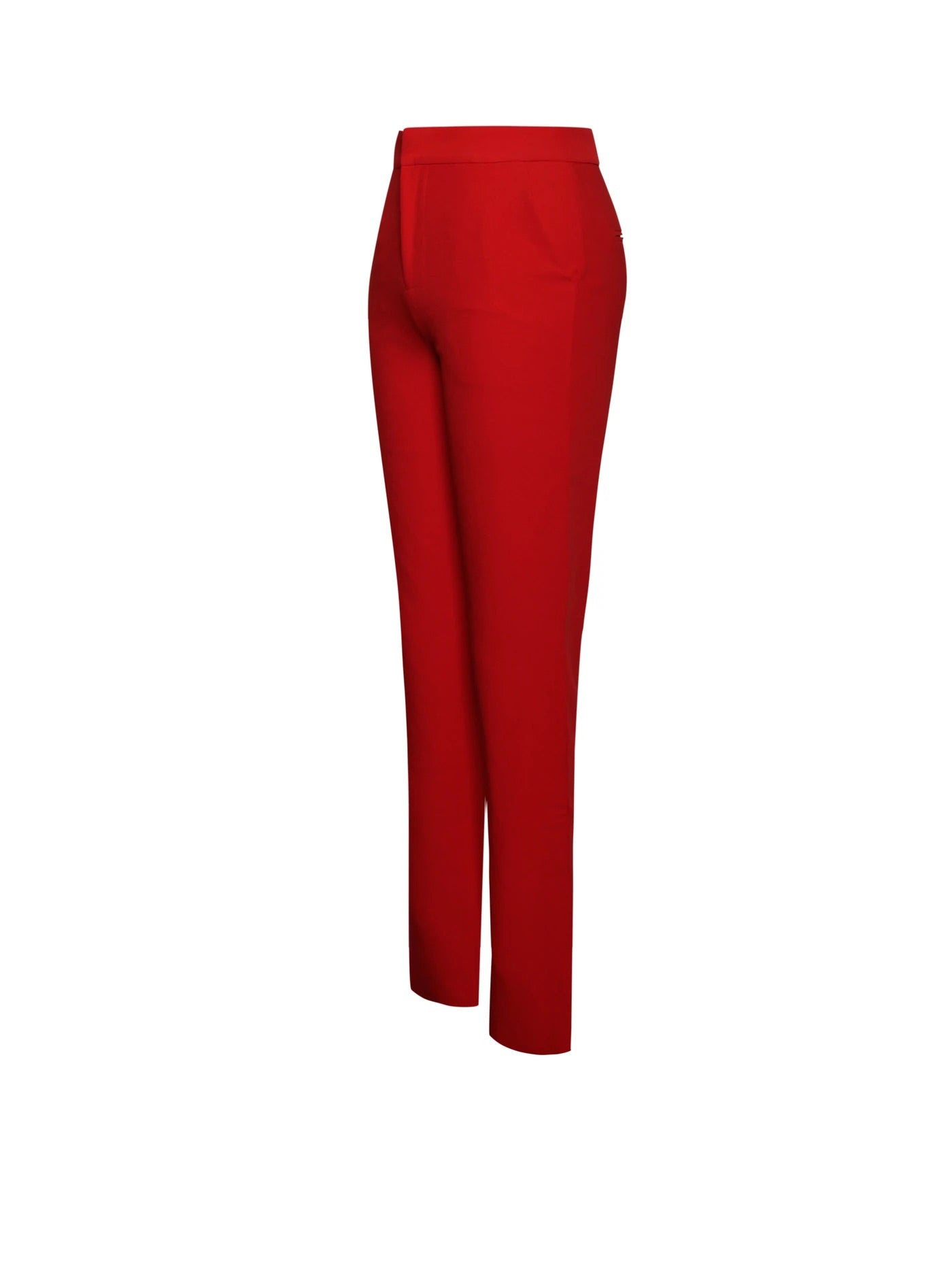 Giovanna Skinny Crepe Trousers x Red