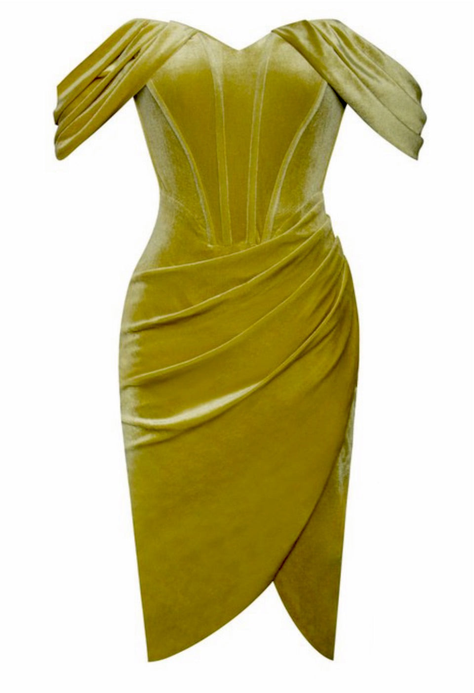 Pre-order Gabriella Velvet Dress x Gold