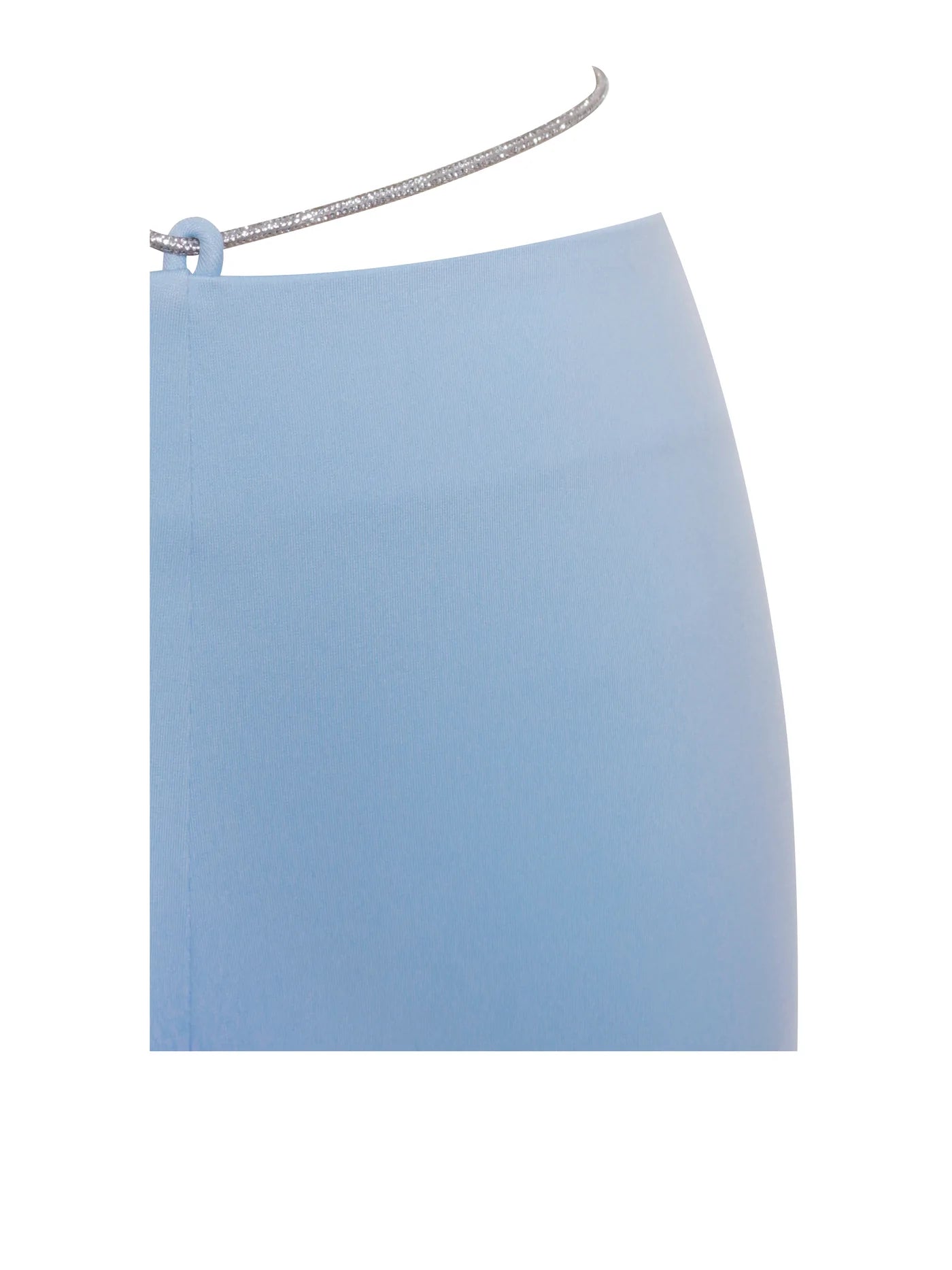 PRE-ORDERS Fulani Powder Blue Crystal Waist Strap Flare Pants