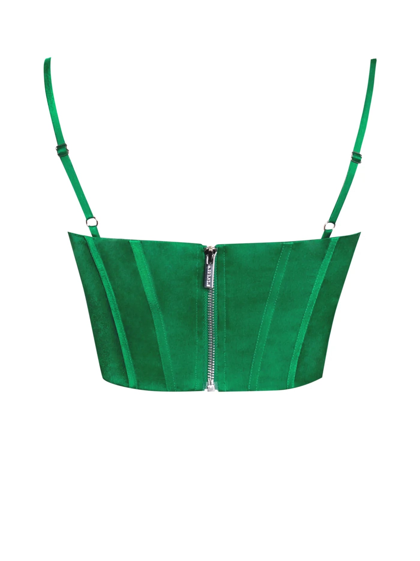 PRE-ORDER Emerald Green Satin Corset Top