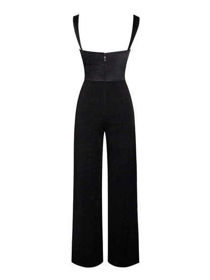 PRE-ORDER Nala Satin Jumpsuit x Black SOLD OUT