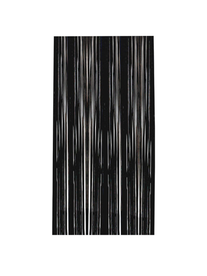 PRE-ORDER String Me Along Lace Fringed Strapless Dress x Black