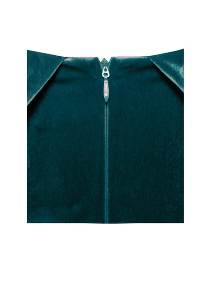 Pre-Order Gabriella Velvet Dress x  Teal