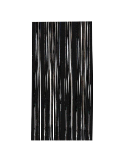 String Me Along Lace Fringed Strapless Dress x Black