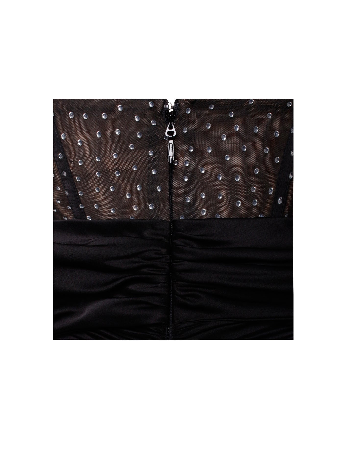 PRE-ORDER Elena Off Shoulder Corset Satin Dress with Crystals x Black
