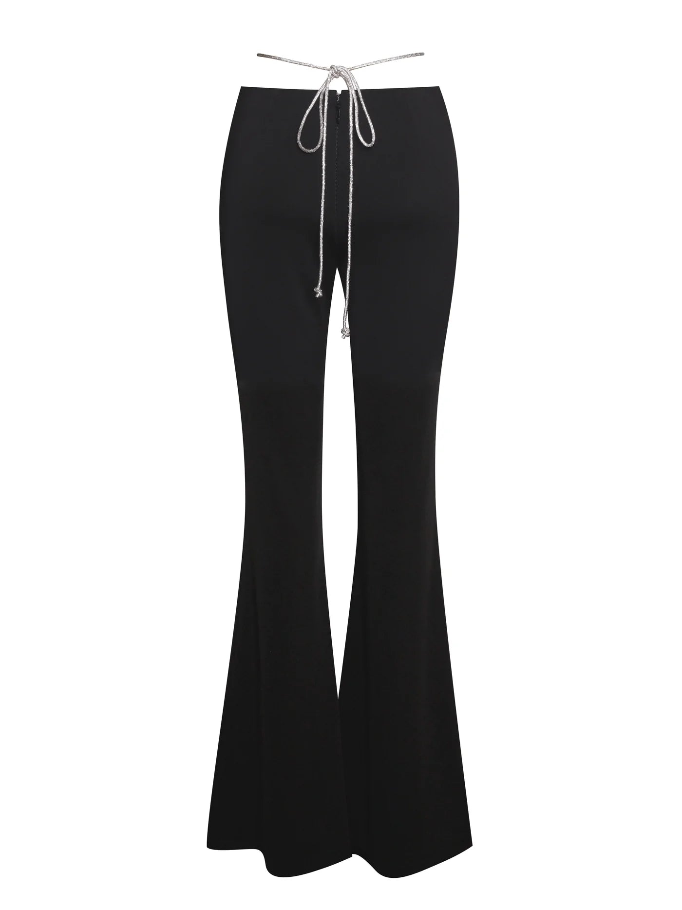 PRE-ORDERS Fulani Black Crystal Waist Strap Flare Pants