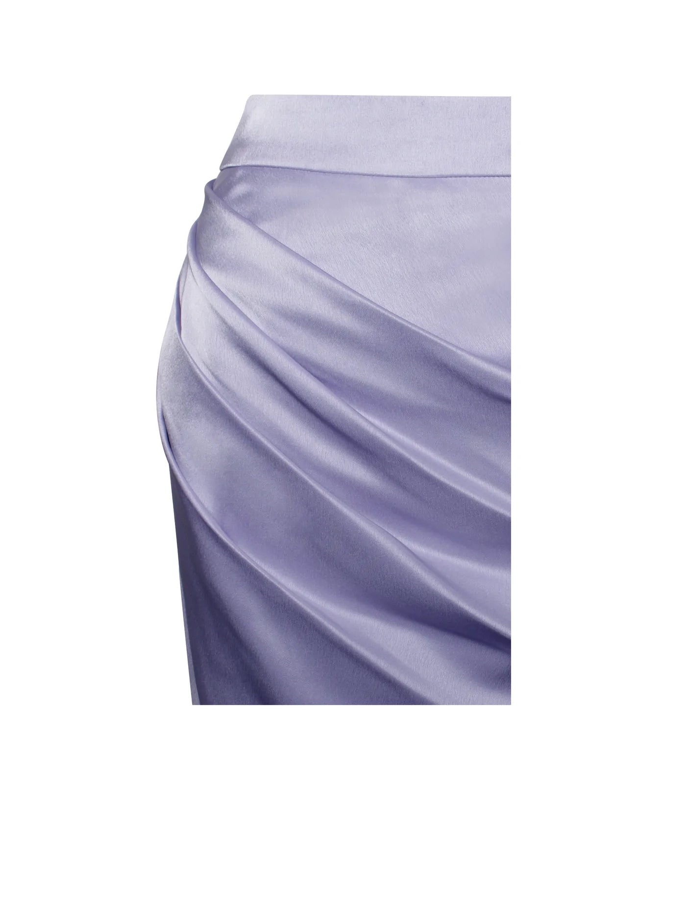 PRE-ORDER Donatella Silver High Slit Satin Skirt Co-ord