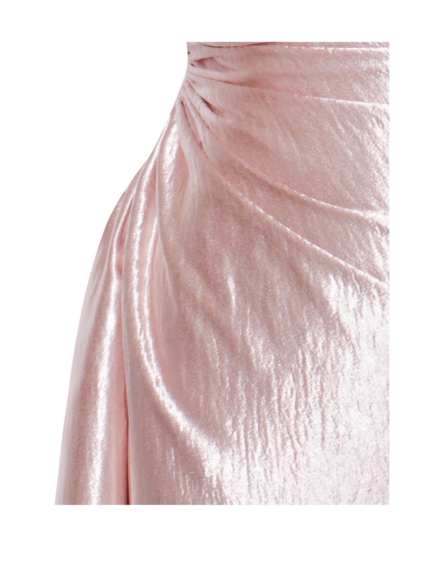 PRE-ORDER Barcelona Satin Side Slit Dress x Rose