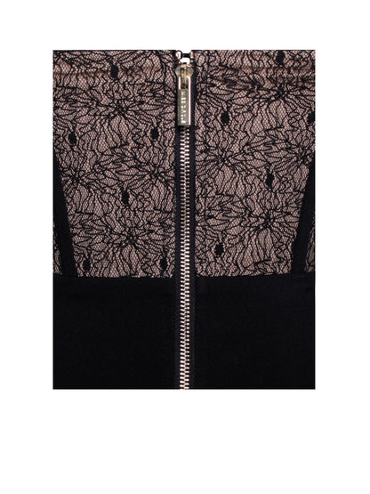 Zora Lace Corset Off Shoulder Dress x Black