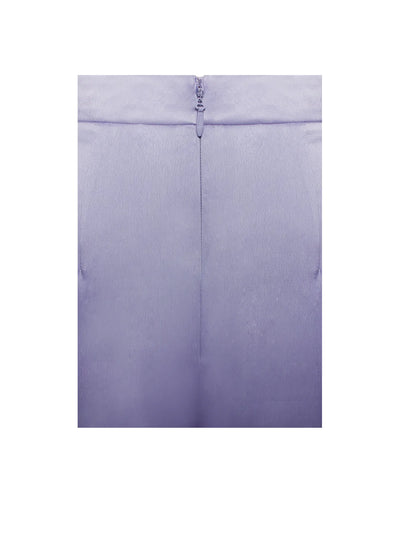 PRE-ORDER Donatella Silver High Slit Satin Skirt Co-ord